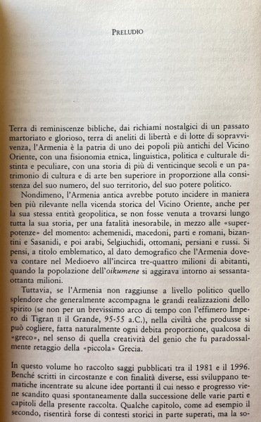 L'ARMENIA E GLI ARMENI. POLIS LACERATA E PATRIA SPIRITUALE LA …