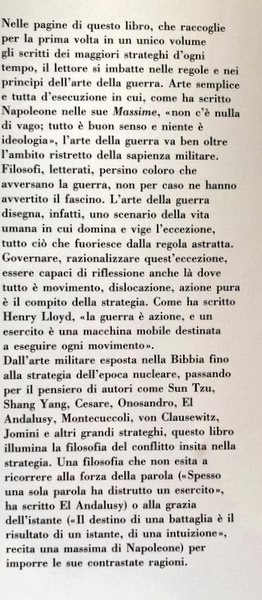 L'ARTE DI VINCERE: ANTOLOGIA DEL PENSIERO STRATEGICO