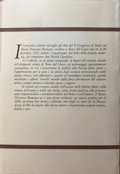 L'ATTUALITÀ DEL CARISMA DI VINCENZO ROMANO. A CURA DI GIUSEPPE …