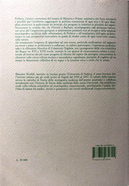 L'AUDACIA DI PYTHIO. FILOSOFIA, SCIENZA E ARCHITETTURA IN COLANTONIO STIGLIOLA