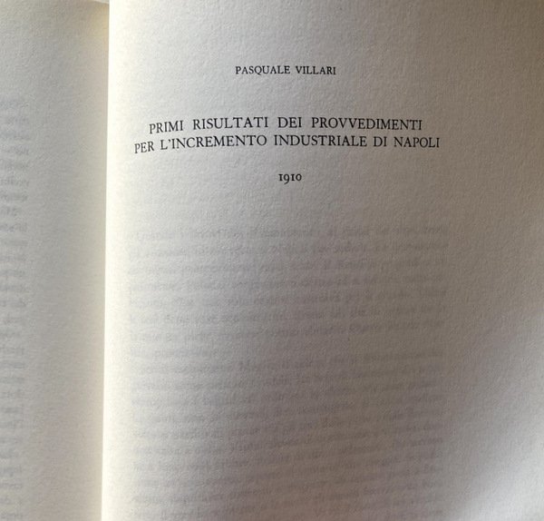 L'AVVENIRE INDUSTRIALE DI NAPOLI NEGLI SCRITTI DEL PRIMO '900. A …