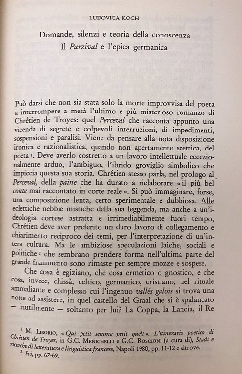 L'AVVENTURA DELLA CONOSCENZA. MOMENTI DEL BILDUNGSROMAN DAL PARZIVAL A THOMAS …