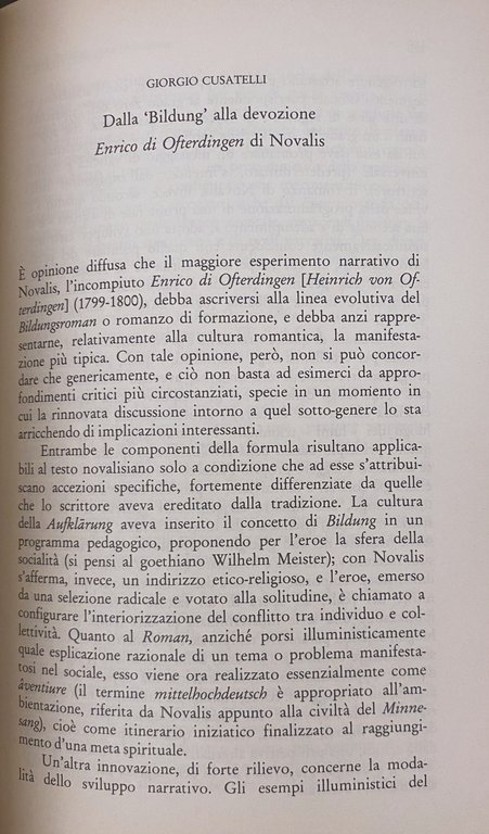 L'AVVENTURA DELLA CONOSCENZA. MOMENTI DEL BILDUNGSROMAN DAL PARZIVAL A THOMAS …