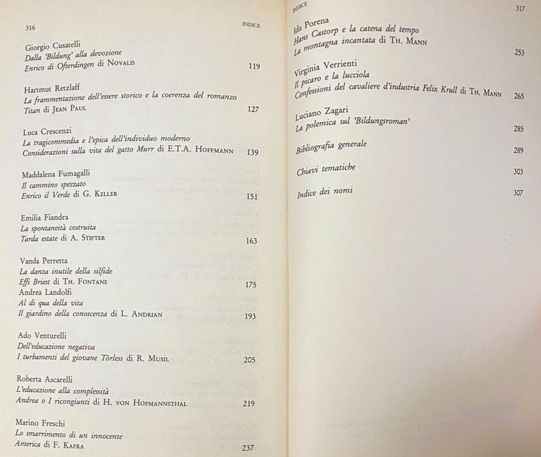 L'AVVENTURA DELLA CONOSCENZA. MOMENTI DEL BILDUNGSROMAN DAL PARZIVAL A THOMAS …