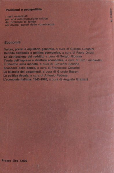 L'ECONOMIA ITALIANA (1945-1979). A CURA DI AUGUSTO GRAZIANI