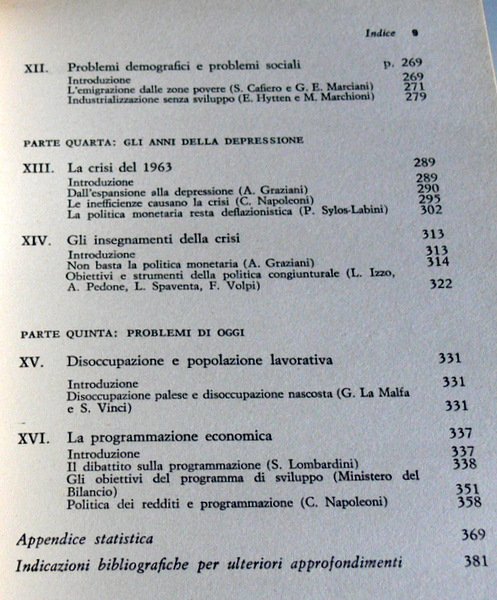 L'ECONOMIA ITALIANA (1945-1979). A CURA DI AUGUSTO GRAZIANI