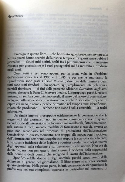 L'ÉLITE SENZA SAPERE. UOMINI E DONNE NEL GIORNALISMO ITALIANO