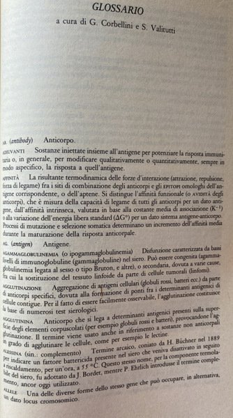 L'EVOLUZIONE DEL PENSIERO IMMUNOLOGICO. A CURA DI GILBERTO CORBELLINI