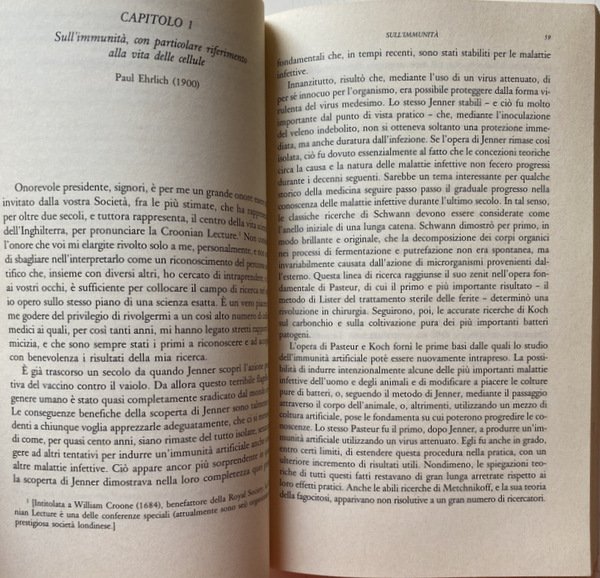 L'EVOLUZIONE DEL PENSIERO IMMUNOLOGICO. A CURA DI GILBERTO CORBELLINI