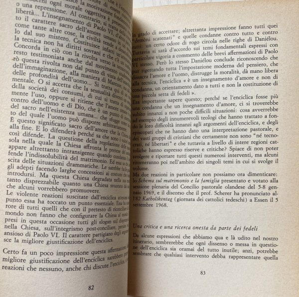 L'HUMANAE VITAE. INCHIESTA. IL PIÙ IMPORTANTE E DISCUSSO DOCUMENTO DEL …