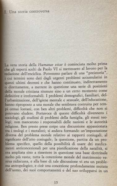 L'HUMANAE VITAE. INCHIESTA. IL PIÙ IMPORTANTE E DISCUSSO DOCUMENTO DEL …