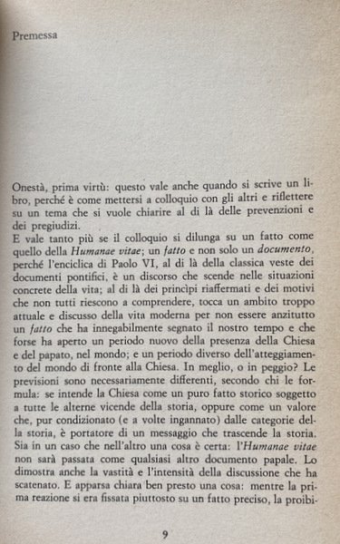 L'HUMANAE VITAE. INCHIESTA. IL PIÙ IMPORTANTE E DISCUSSO DOCUMENTO DEL …