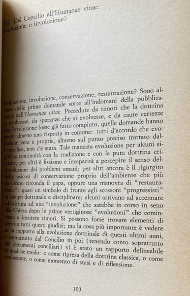 L'HUMANAE VITAE. INCHIESTA. IL PIÙ IMPORTANTE E DISCUSSO DOCUMENTO DEL …