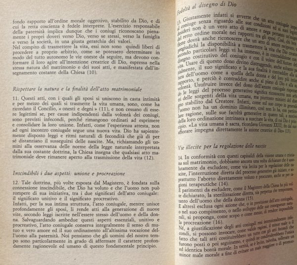 L'HUMANAE VITAE. INCHIESTA. IL PIÙ IMPORTANTE E DISCUSSO DOCUMENTO DEL …