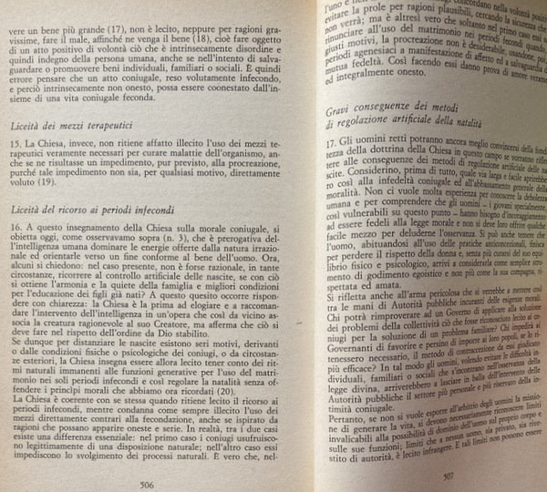 L'HUMANAE VITAE. INCHIESTA. IL PIÙ IMPORTANTE E DISCUSSO DOCUMENTO DEL …