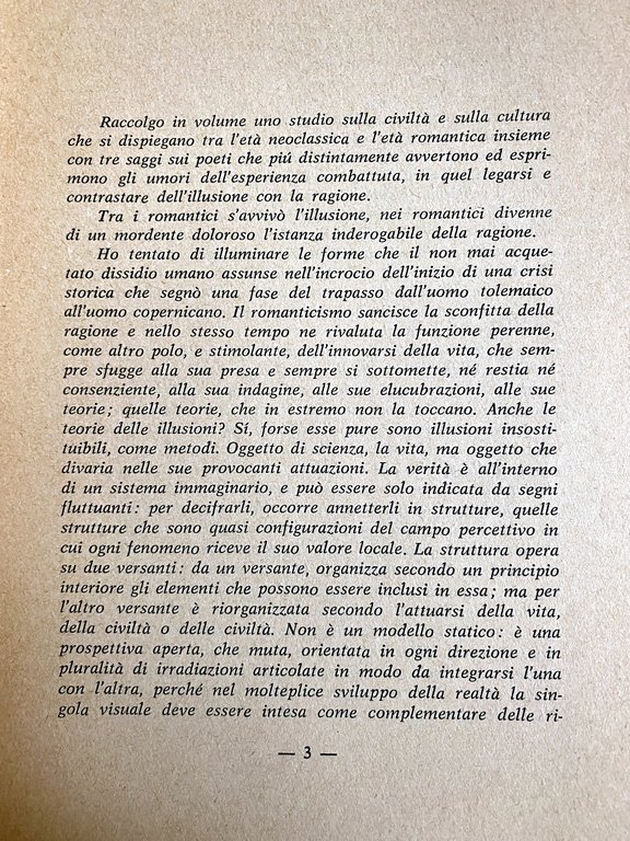 L'ILLUSIONE TORTURANTE. CIVILTÀ E LETTERATURA TRA NEOCLASSICISMO E ROMANTICISMO