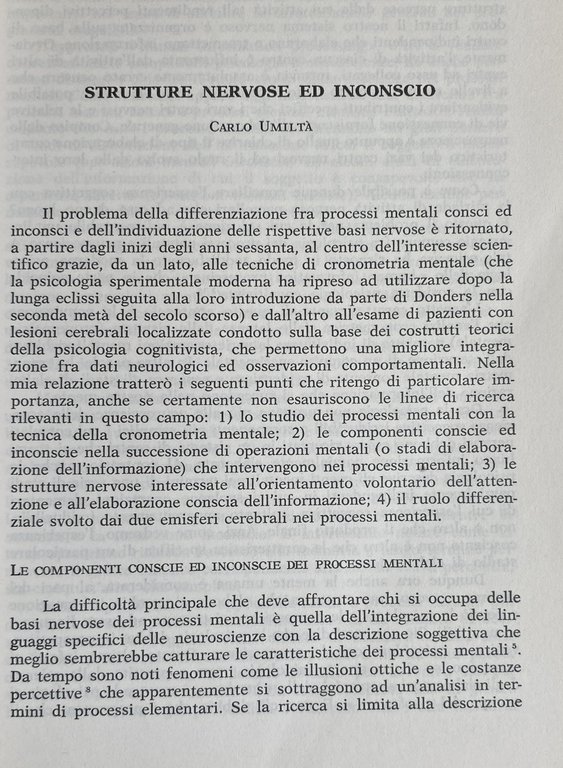 L'INCONSCIO E LE SCIENZE