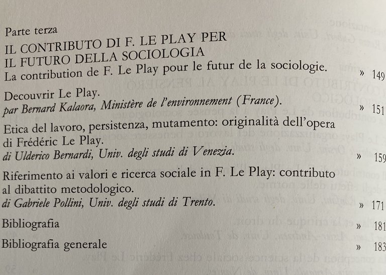 L'INFLUSSO DI FRÉDÉRIC LE PLAY E DELLA SUA SCUOLA SULLA …
