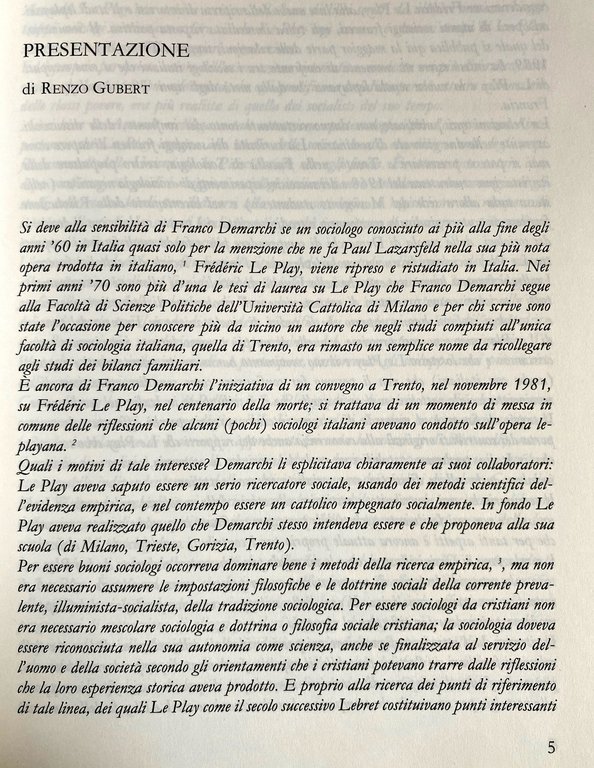 L'INFLUSSO DI FRÉDÉRIC LE PLAY E DELLA SUA SCUOLA SULLA …