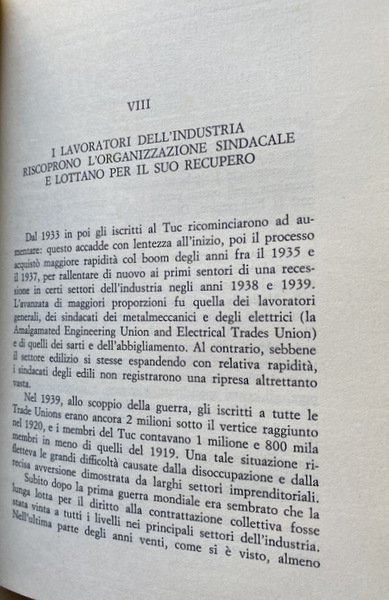 L'INGHILTERRA NEGLI ANNI TRENTA