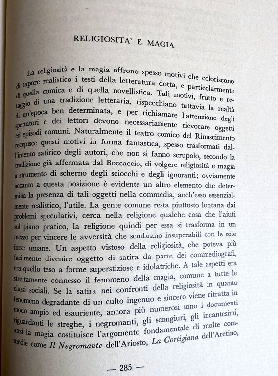 L'ISTITUZIONE DEL TEATRO COMICO NEL RINASCIMENTO