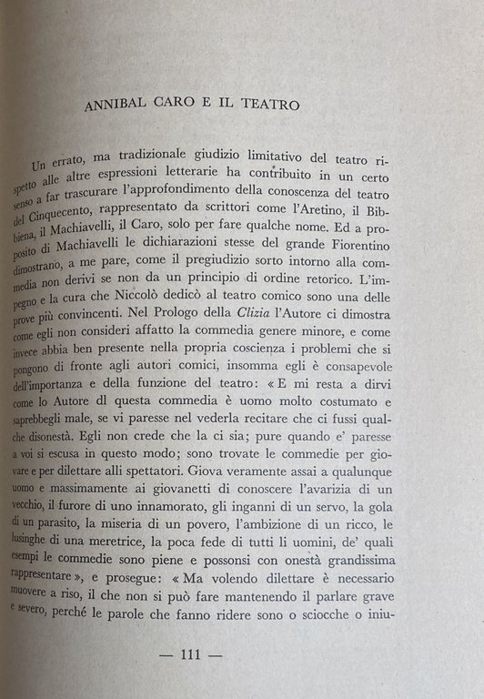 L'ISTITUZIONE DEL TEATRO COMICO NEL RINASCIMENTO