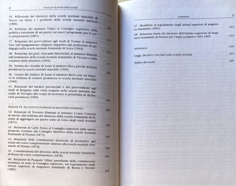 L'ISTRUZIONE NORMALE DALLA LEGGE CASATI ALL'ETÀ GIOLITTIANA