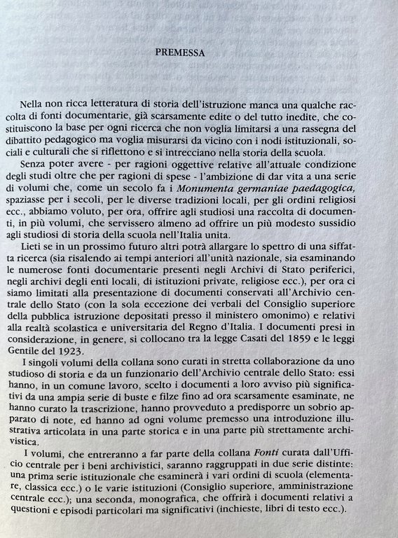 L'ISTRUZIONE NORMALE DALLA LEGGE CASATI ALL'ETÀ GIOLITTIANA