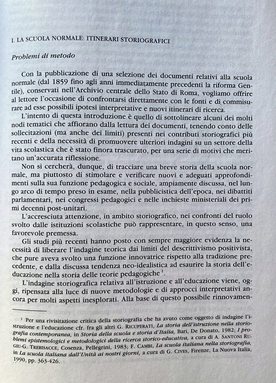 L'ISTRUZIONE NORMALE DALLA LEGGE CASATI ALL'ETÀ GIOLITTIANA