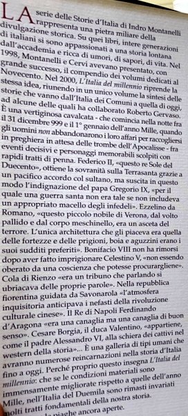 L'ITALIA DEL MILLENNIO. SOMMARIO DI DIECI SECOLI DI STORIA