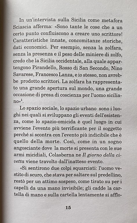 L'OMICIDIO IN SCIASCIA