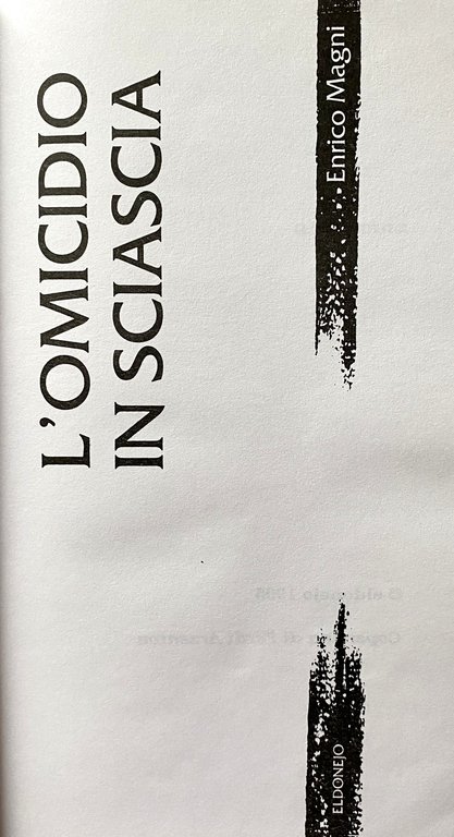 L'OMICIDIO IN SCIASCIA