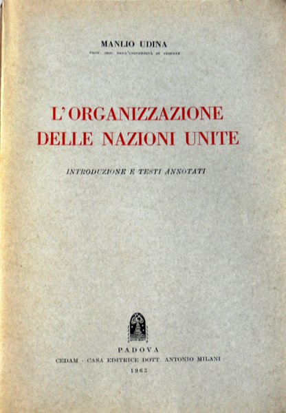 L'ORGANIZZAZIONE DELLE NAZIONI UNITE