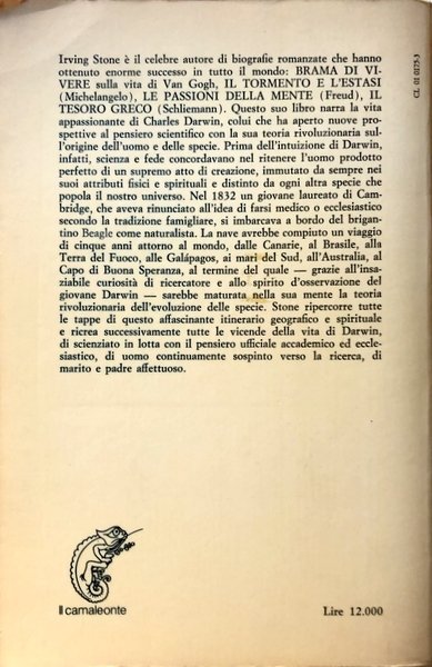 L'ORIGINE. IL ROMANZO DI CHARLES DARWIN