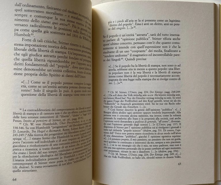 L'UNICO GIORNALISTA. STAMPA E COMUNICAZIONE IN MAX STIRNER
