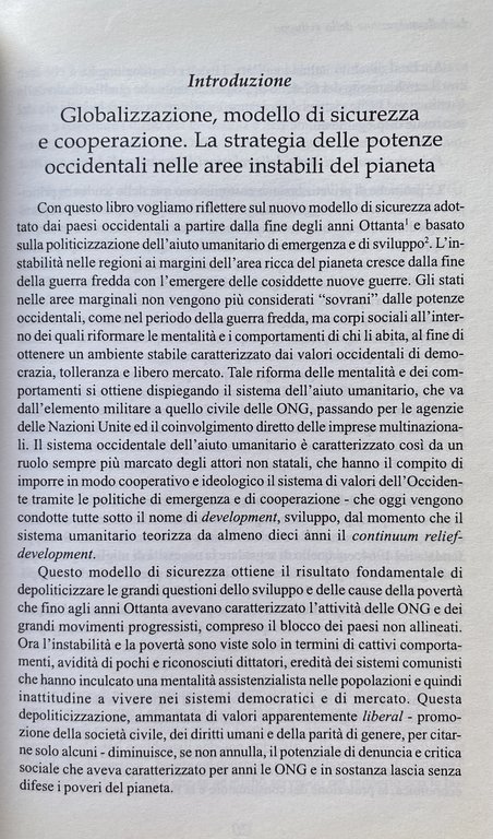 LA BALCANIZZAZIONE DELLO SVILUPPO. NUOVE GUERRE, SOCIETÀ CIVILE E RETORICA …