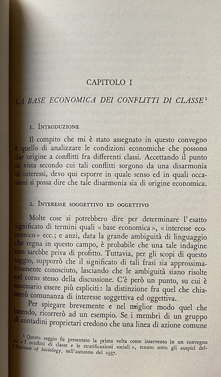 LA BASE ECONOMICA DEI CONFLITTI DI CLASSE