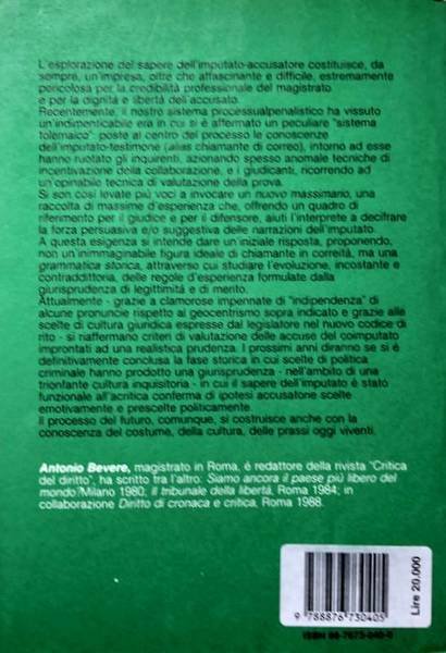 LA CHIAMATA DI CORREO. REGOLE DELL'ESPERIENZA GIURISPRUDENZIALE