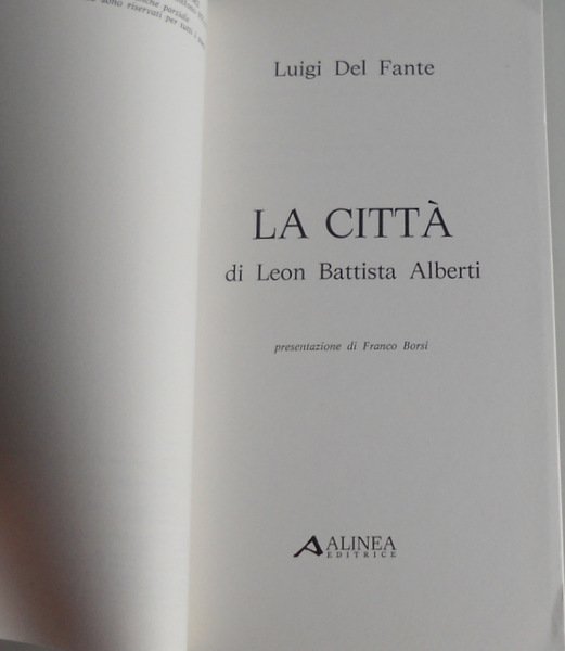 LA CITTÀ DI LEON BATTISTA ALBERTI