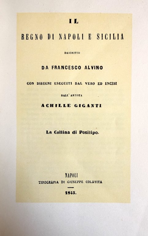 LA COLLINA DI POSILLIPO. Con 42 DISEGNI di ACHILLE GIGANTE | Immagine Gallery 5