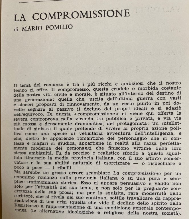 LA COMPROMISSIONE