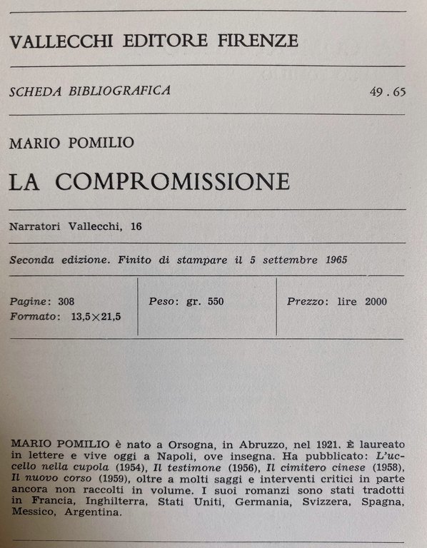 LA COMPROMISSIONE