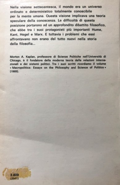 LA CONOSCENZA STORICA E POLITICA