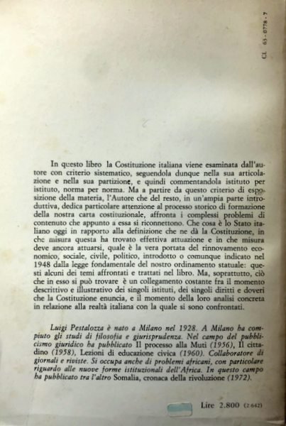 LA COSTITUZIONE E LO STATO