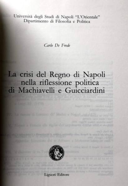 LA CRISI DEL REGNO DI NAPOLI NELLA RIFLESSIONE POLITICA DI …