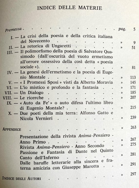 LA CRISI DELLA POESIA E DELLA CRITICA ITALIANA DEL NOVECENTO …