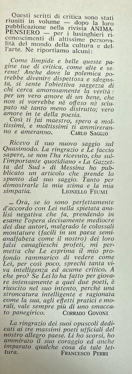 LA CRISI DELLA POESIA E DELLA CRITICA ITALIANA DEL NOVECENTO …