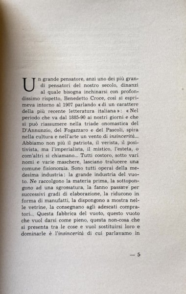 LA CRISI DELLA POESIA E DELLA CRITICA ITALIANA DEL NOVECENTO. …