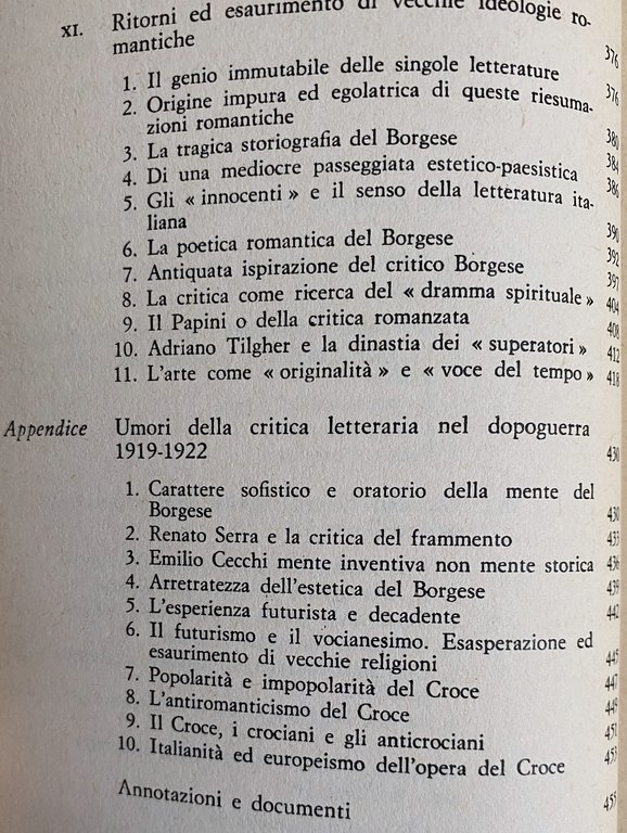 LA CRITICA CONTEMPORANEA. DAL CARDUCCI AL CROCE, DAL GENTILE AGLI …