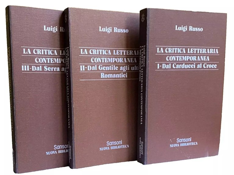 LA CRITICA CONTEMPORANEA. DAL CARDUCCI AL CROCE, DAL GENTILE AGLI …